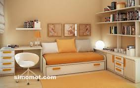 Desain interior kamar tidur minimalis modern anak usia SMP-SMA ...