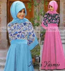 Model baju muslim remaja modis maxi yasmin2 KM239 | Gamis Modern ...