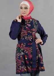 10 Baju Batik Kerja Muslimah Trendy | Model Baju Modern