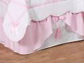 Pink Ballerina Ballet Shoes Toddler Bed Skirt for Girls