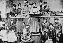 Match Workers\u0026#39; Strike Committee, 1888. Herbert Burrows and Annie Besant are top centre. - webmedia