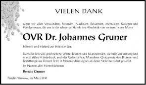 OVR Dr. Johannes Gruner | Nordkurier Anzeigen