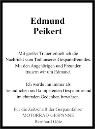 Edmund Peikert gestorben » MOTORRAD-