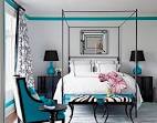 0310-coleman-19-de Turquoise blavk and white bedroom interior ...