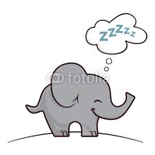 Funny cartoon elephant sleeping and dreaming von Milena Vuckovic ... - 400_F_49082979_w5vuN36irW9Ig9ZkduqpLDHkKwcJyUQl