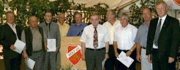 Ehrennadel in Gold: August Leinberger, Karl Waider, Josef Wiegand (Ballwart), Josef Wiegand (Schneider). Ehrenbrief des HFV: Josef Abel, Emil Hahner, ...
