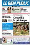 Journal LE BIEN PUBLIC (France). Les Unes des journaux de France.