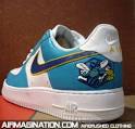 Airbrush NEW ORLEANS HORNETS Shoes | Air Force Ones