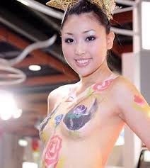 Asian Women Body Painting