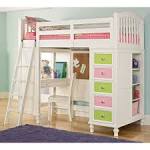 Kids Bedrooms Furniture Ideas With Cool White Teenage Girls Loft ...