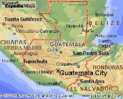 La Laguna on Guatemala Map
