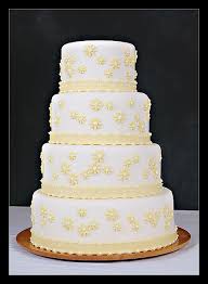 yellow wedding cakes