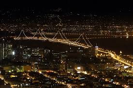 Bay bridge in San Francisco at