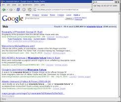 for miserable failure).