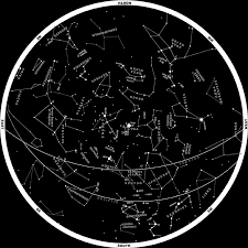 Earth constellation map.