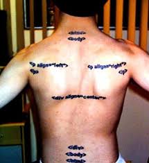 Design HTML Tattoo For Men