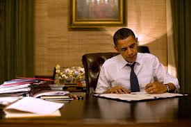 President Barack Obama signs