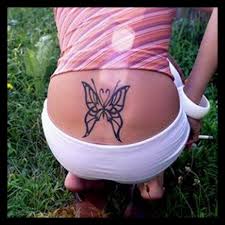 Butterfly Lower Back Tattoos-28