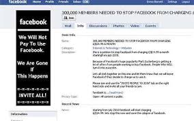 Facebook charging for its