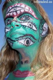 scary face painting ideas