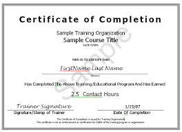 sample certificates