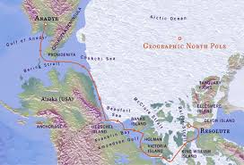 Map of Northwest Passage Polar