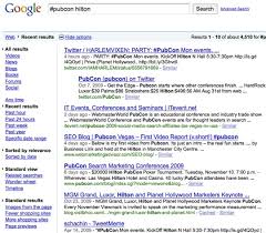 Google real time search