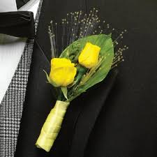 yellow rose corsage