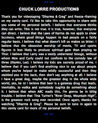 Chuck Lorre gets a dial tone