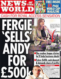 News of the World splash on