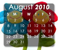 August 2010 Calendar