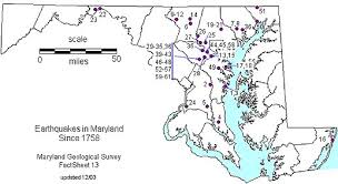 of Earthquakes in Maryland