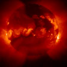 After a solar flare: Shown
