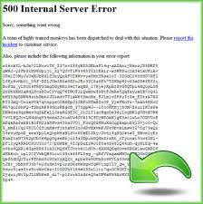 The 500 Internal Server Error