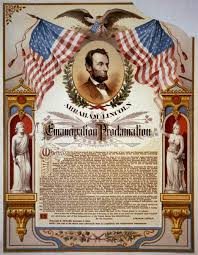 Emancipation Proclamation.