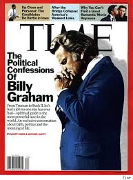 above Billy Grahams head.