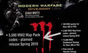 MW2 Map Pack codes with