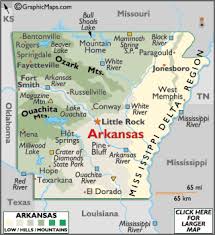Arkansas Climate map