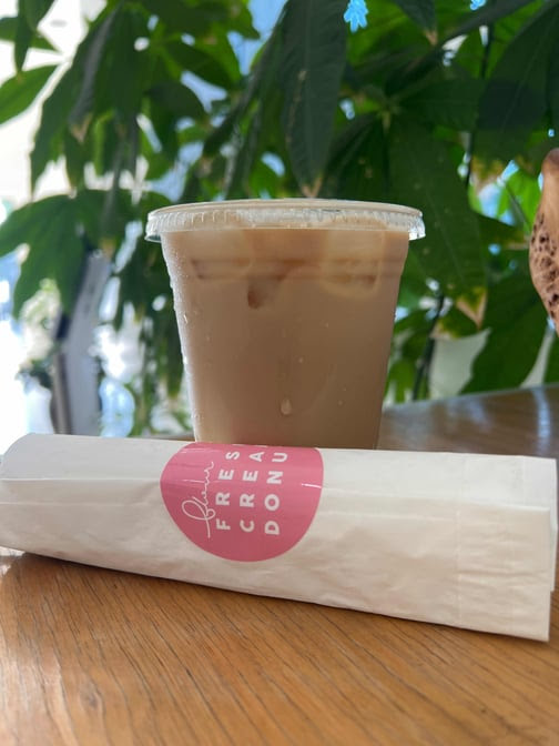 Flour Fresh Cream Donut by null