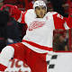 Lack leaves on stretcher; Wings win in OT again 
