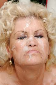 Sex porn blonde cumshot photo bukkake looking at viewer blouse granny photo jpg x Granny bukkake