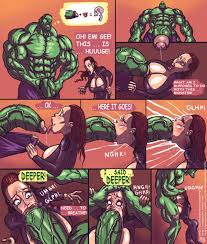 Hulk using black widow as a sex toy size difference warning jpg x Hulk fucking black widow