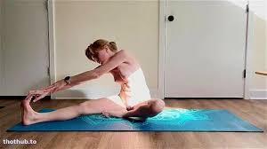 Hot yoga teacher helps two voluptuous milfs with new exercises and positions for pussy stretching jpg x Yoga exercise