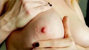 Babe passionate caresses big boobs solo closeup jpg x Tits playing solo