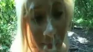 Blonde latina gets a huge outdoor facial png x Outdoor facial