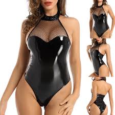 High cut double zipper open bra body suit high elastic porn clubwear monnik latex jpg x Latex bodysuit