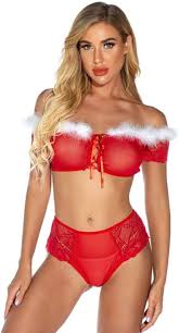 Anette dawn peels off her sexy christmas lingerie jpg x Christmas lingerie