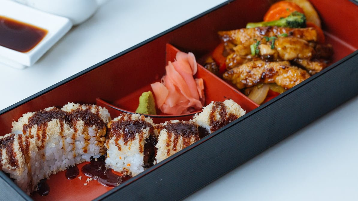Fat Salmon Sushi by null