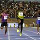 Nervous Bolt wins final 100 meters race on home soil 