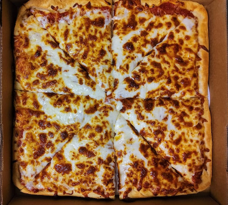 Square Pizza by null
